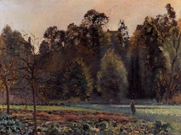 El campo de repollo pontoise 1873 Camille Pissarro bosque bosque Pinturas al óleo